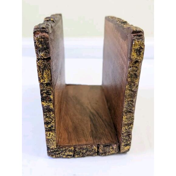 Be Merry Natural Oak Wood Napkin Holder, w/Engraved "Merry Christmas" Food Safe - Picture 2 of 5